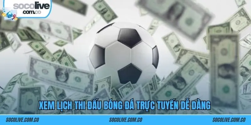 Xem lịch thi đấu bóng đá trực tuyến dễ dàng 