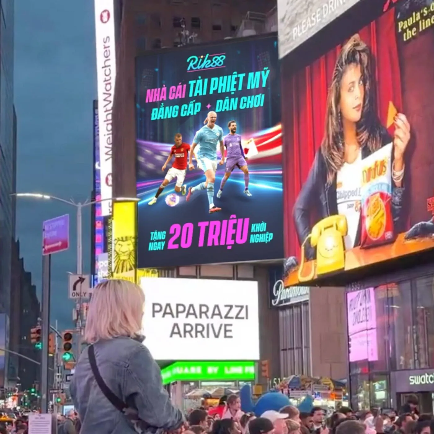 Billboard Rik88 xuất hiện giữa khu trung tâm Times Square tại Mỹ – quảng cáo thật hay chỉ là hình ảnh dàn dựng?